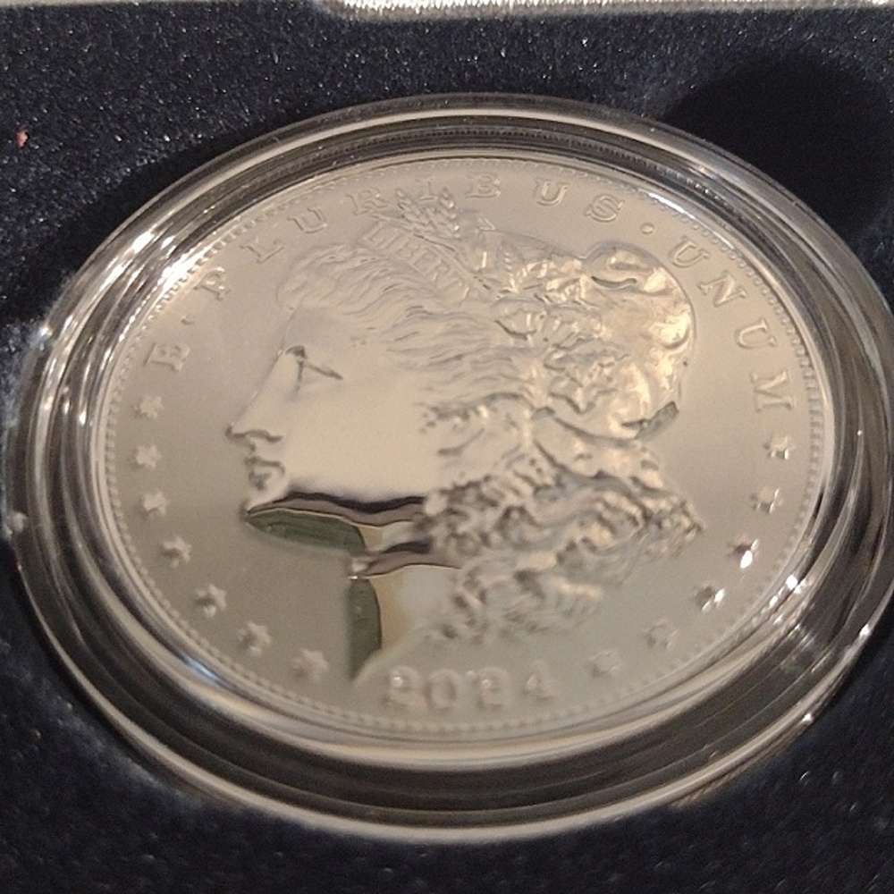 2024 Morgan And Peace Dollar Reverse Proof Two Coin Set, COA - Picture 4 of 10